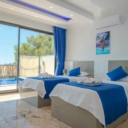Villa Yazlikcim Luks Muhafazakar Helal Eliva 6 Kisilik Kaş